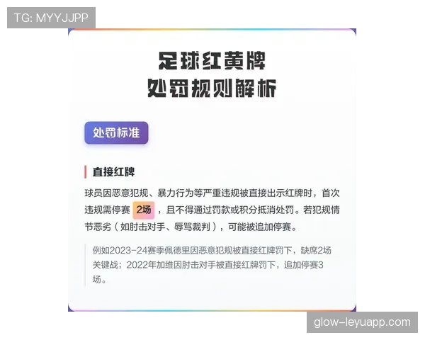 禁赛规则如何根据红黄牌数量与违规性质执行停赛处罚